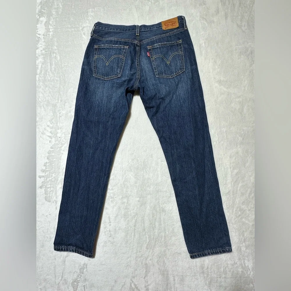 Levi’s 501 T tapered fit distressed button fly denim jeans style 40197 size 28